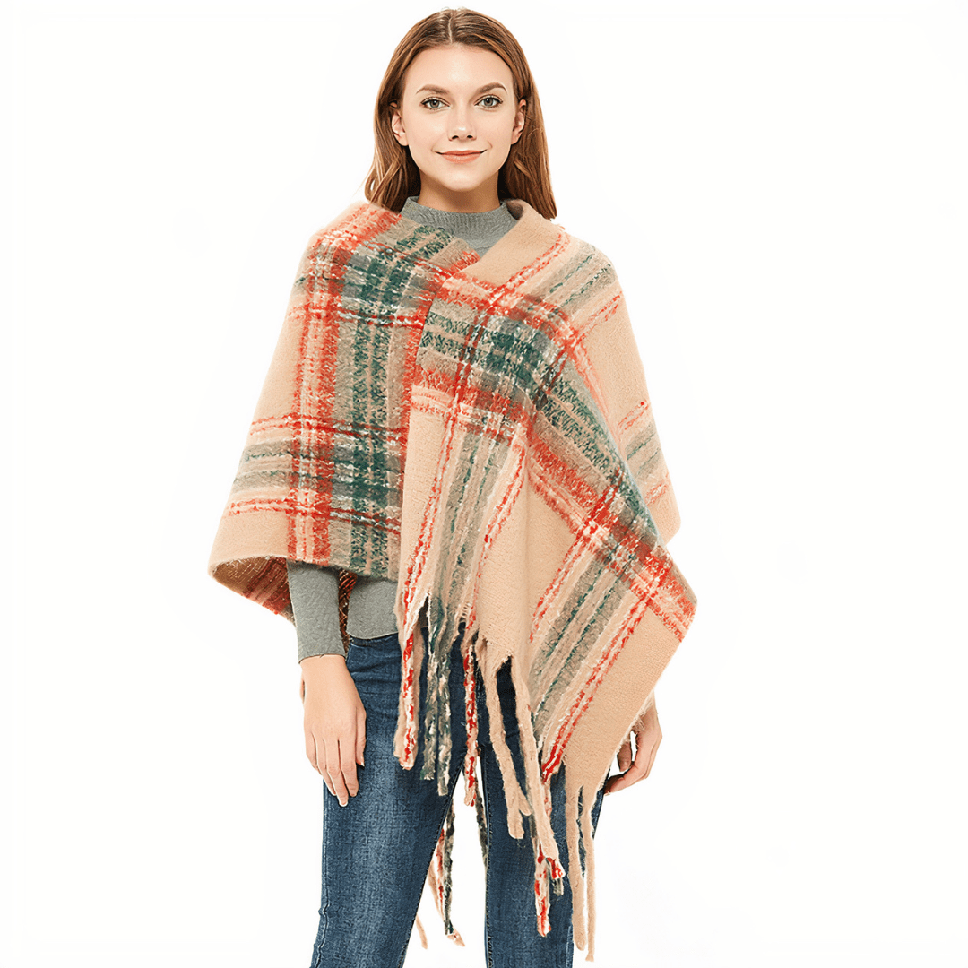 Poncho Femme Beige Poncho Cosy 5018