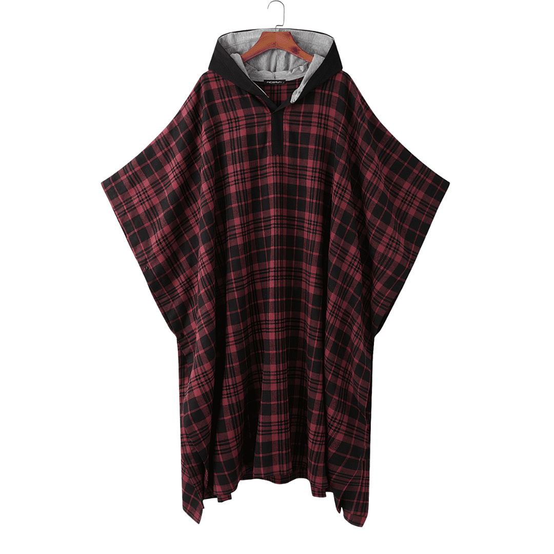 poncho long homme