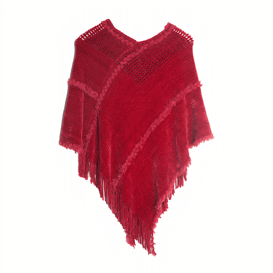gilet maille poncho