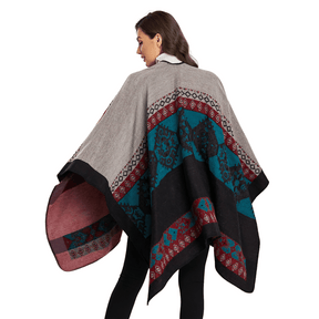 poncho en laine femme hiver