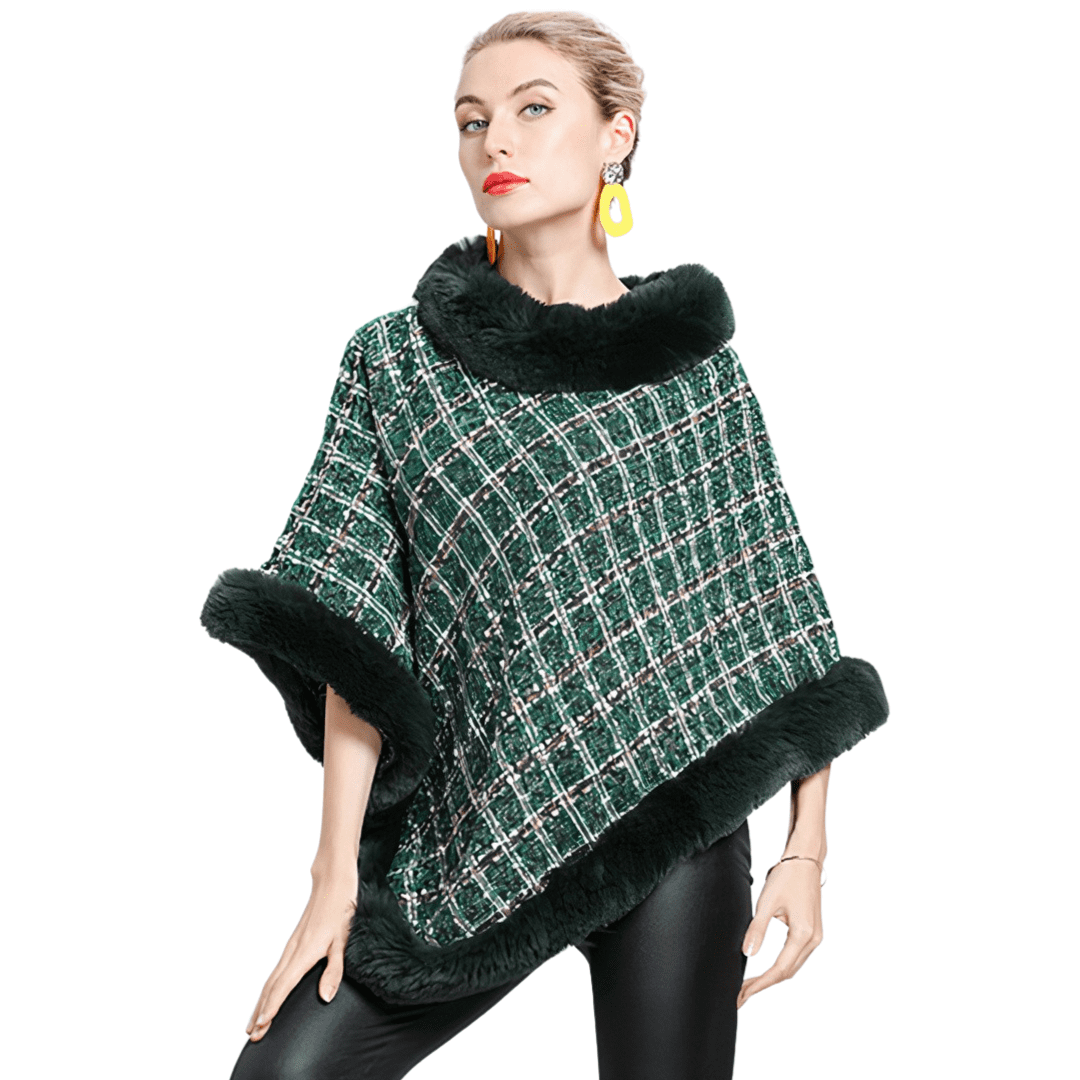 poncho femme hiver chic