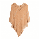 poncho grosse maille