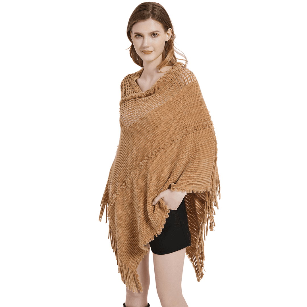 poncho maille