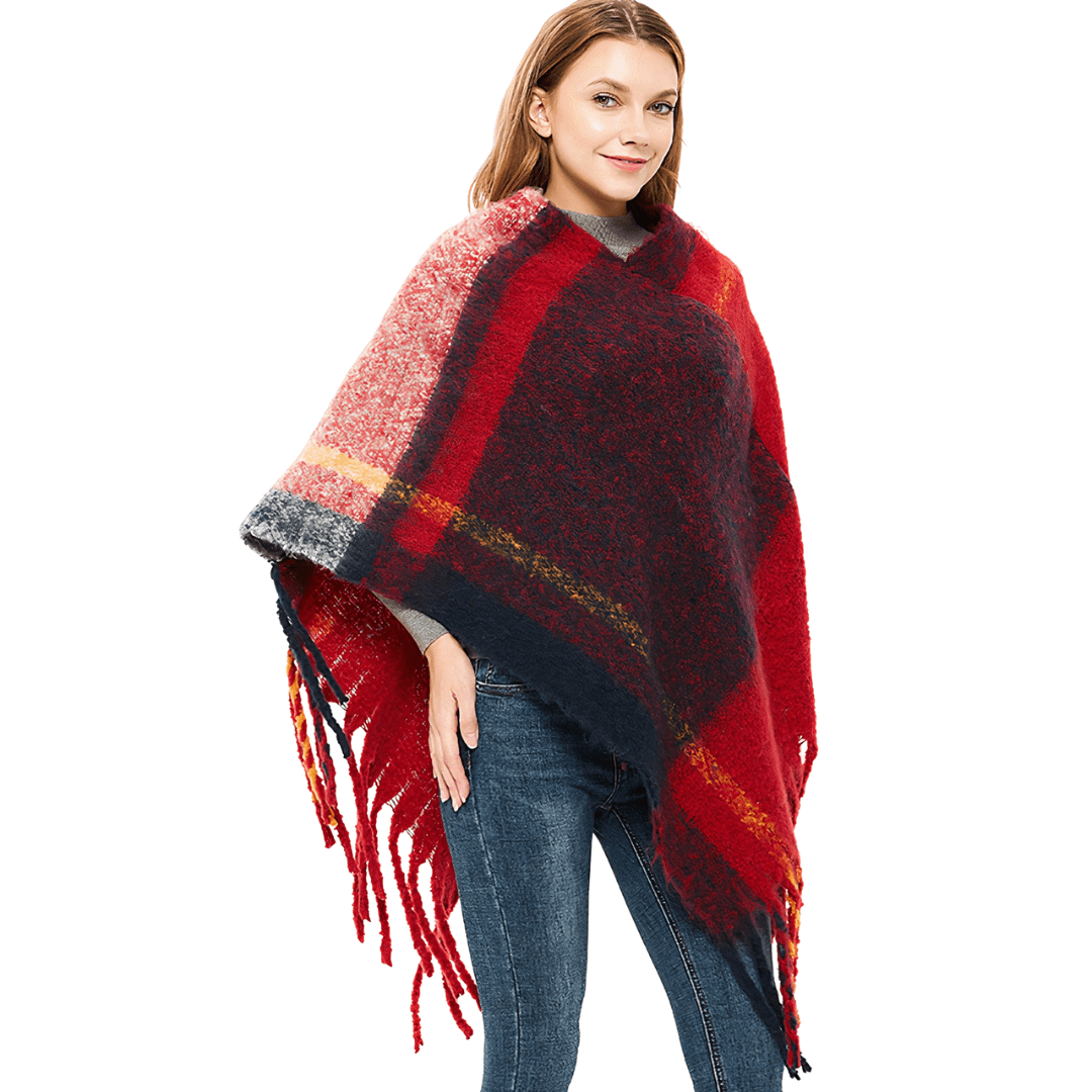 poncho pull femme hiver
