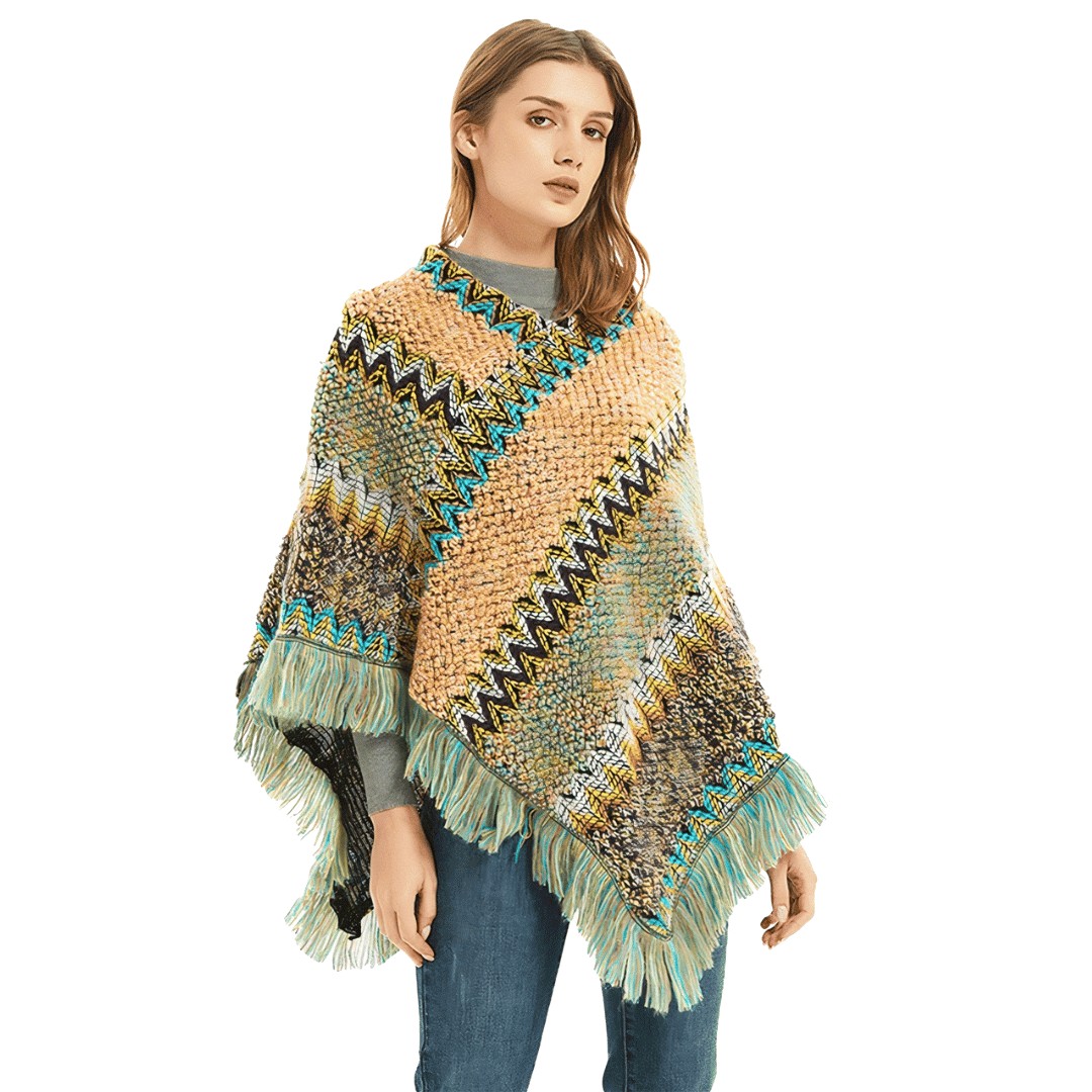 pull forme poncho femme